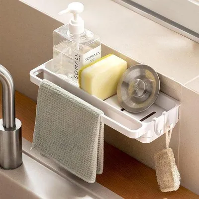 Produktbild von Famanu Küchenzubehör Organizer mit Abtropfschale - Weiß
