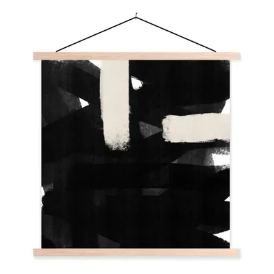 Produktbild von MuchoWow® Textilposter Abstrakt - Pastell - Minimalismus 40x40 cm mit holzfarbenen Rahmen - Posterleiste