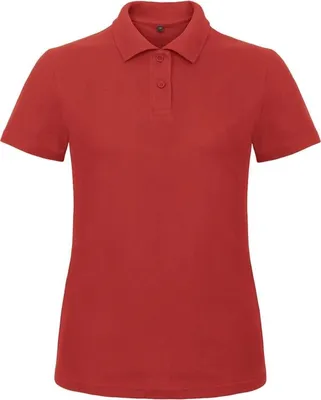 Produktbild von Damen-Poloshirt, Kurzarm - B&C ID.001/W - red - Größe M