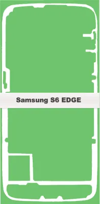 Produktbild von Samsung Galaxy S6 Edge G925F Akkudeckel Klebefolie Kleber Backcover Rahmen Glue