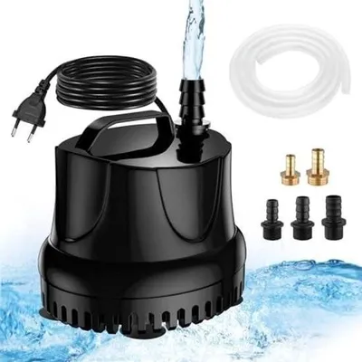 Immagine prodotto di mini pompa sommersa da 25 W, 1500 l/h, adatta per fontane, piscine, irrigazione di giardini, acquari e vasche per pesci.