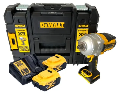 Obrázok produktu pre Akumulátorový rázový uťahovák DeWalt DCF 961 P2T 18 V 1632 Nm 1/2" bez kefy + 2x akumulátor 5,0 Ah + nabíjačka + TSTAK