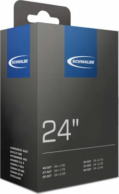 Produktbild von Schwalbe 10421611, Dunlop-Ventil, 24", 40 - 62 mm, 4 cm, Gummi, Schwarz