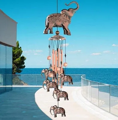 Immagine prodotto di Famanu: Decorazioni per il giardino a forma di elefante, realizzate a mano