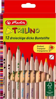 Immagine prodotto di Herlitz Dreikantbuntstifte Trilino 12erHolz in Hängesc