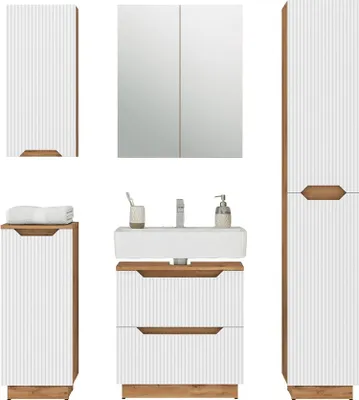 Immagine prodotto di Set di mobili da bagno Vicco Lotta Bianco 5 parti, Model 59469
