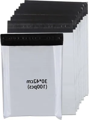 Produktbild von Famanu Versandtaschen 300 x 420 mm - transparent, reißfest, selbstklebend, 100 Stück, weiß