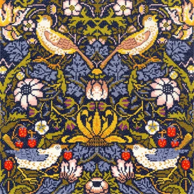 Image de Bothy Threads Kreuzstich-Set "Erdbeerdieb", 31x31cm, XAC3, Zählmuster