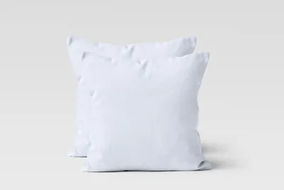 Produktbild von Jersey Kissenhüllen 2er Set 100% Baumwolle superweich Kopfkissenhülle Bettkissenbezug Kopfkissenbezug Kissenbezg 40x40 cm weiß