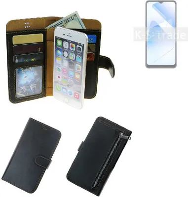 Produktbild von K-S-Trade Schutz Hülle kompatibel mit Oppo A53s 5G Klapphülle Case Phone cover Slim Handytasche Handy Hülle schwarz aus Kunstleder (1 Stk)