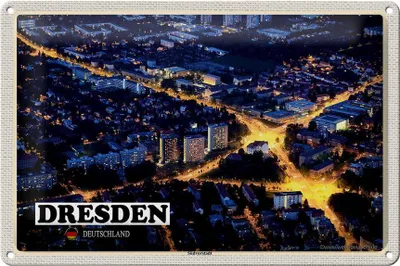 Produktbild von Blechschild Städte Dresden Deutschland Südvorstadt 30x20cm
