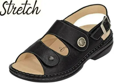 Produktbild von Finn Comfort, Isera, Damen, Sandale, Finnstretch, Schwarz, NEU - Damenschuhe Sandale bequem / lose Einlage, Schwarz