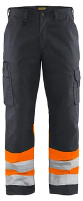 Produktbild von BLAKLÄDER® unisex Warnschutzhose 1564 marine, orange Größe 44