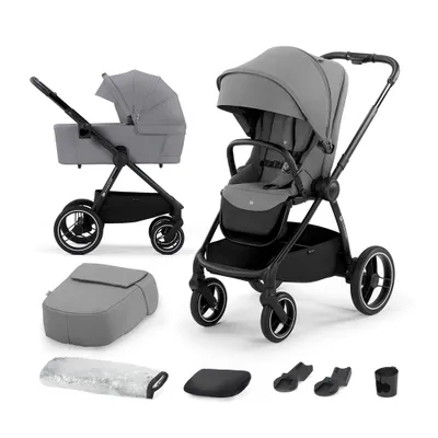 Image de Kinderkraft KINDERKRAFT universalus vežimėlis 2in1 NEA platinium pilkas, KSNEA000GRY2000