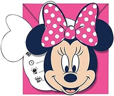 Produktbild von Disney - Party-Teller "I Love Dots", Papier 8er-Pack SG29167 (Einheitsgröße) (Pink/Weiß/Schwarz)