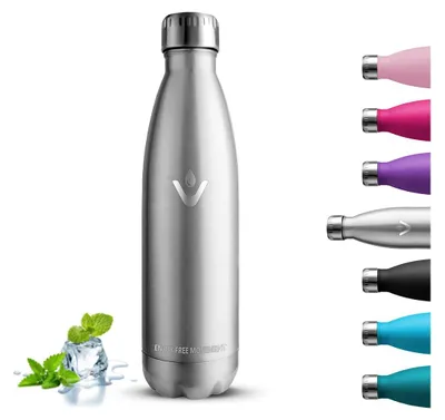 Thermosflasche 750 ml, Edelstahl, auslaufsicher, 12h warm/24h kalt