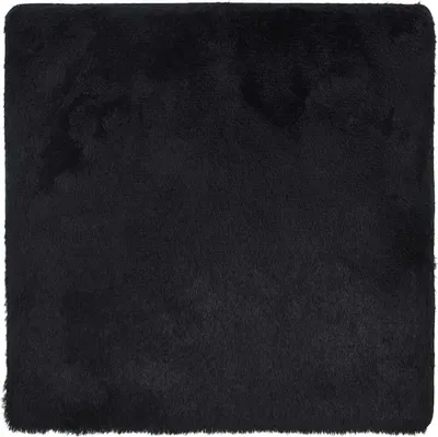 Produktbild von Teppich Shaggy Hochflor NAVARRA Schwarz 240x240 cm Polyester