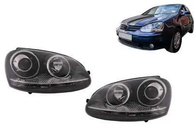 Immagine prodotto di Fari per VW Golf 5 V 03-07 Jetta 05-10 GTI R32 Xenon look cromo.