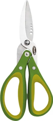 Produktbild von Chef'n - Küchenschere de zum Schneiden und Hacken von Kräutern, spülmaschinenfest, Edelstahl, grün, 20 cm