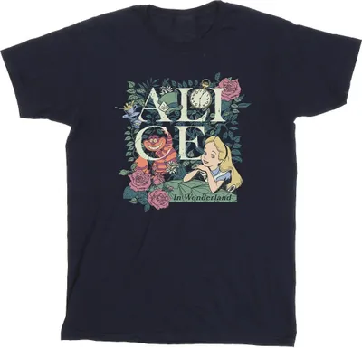 Produktbild von Disney - "Alice in Wonderland" T-Shirt für Herren BI10424 (S) (Marineblau)