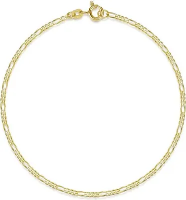 Produktbild von SILBERKETTEN STORE Figarokette Armband 2mm - echt 585 Gold, Länge wählbar von 16-23cm - 18cm