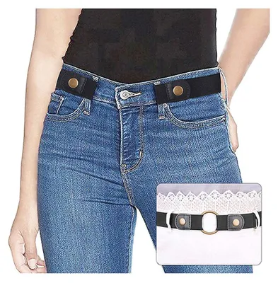 Productafbeelding van Elastische Riem voor Dames en Heren - Gesp Vrije Taillegordel tot 121,9 cm