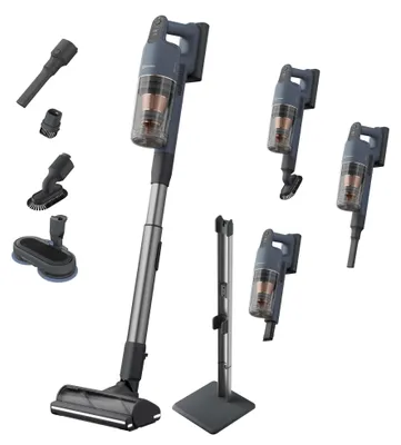 Produktbild von Electrolux EP91B21WET, 2-in-1-Stabstaubsauger, Beutellos, Blau, 0,6 l, Blu Denim Chiaro, Trocken