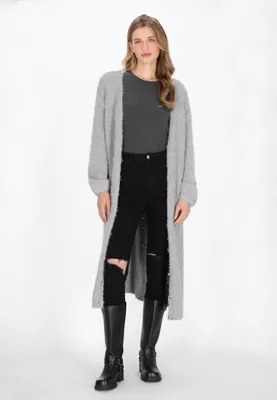 Image de Pull pour femmes SAPORTA - gris chiné, taille XS/S