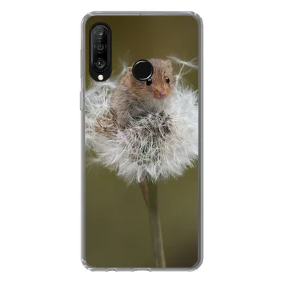 Produktbild von MuchoWow® Handyhülle Schutzhülle Hülle für Huawei P30 Lite Maus - Jung - Blumen Silikon Softcase Handy Hülle - Handyhülle