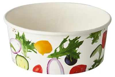 Produktbild von 45 Papstar Salatschalen, Pappe To Go 750 ml Ø 15 cm, 6 cm Salad 86034