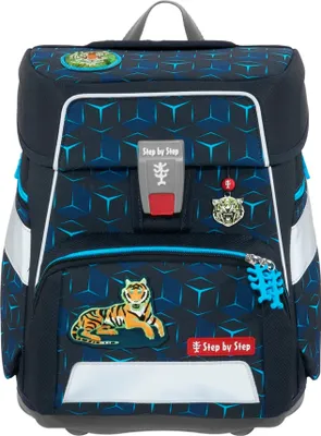 Produktbild von Step by Step Ranzen-Set SPACE SHINE "Tiger Night Kimba" 5-teilig
