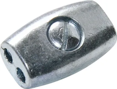 Produktbild von Litzenverbinder Eiform, bis Ø 2,5 mm, verzinkt, 10 Stück