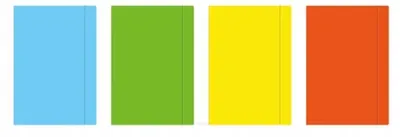 Productafbeelding van Ordner met elastiek, formaat A5, neonkleuren