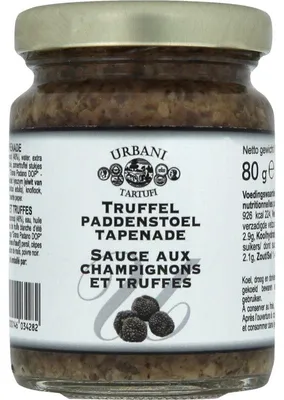 Produktbild von Urbani Trüffel Pilz Tapenade 80g – Cremiger Aufstrich mit Trüffeln & Pilzen