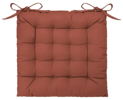 Produktbild von Atmosphera Stuhlkissen - Terrakotta braun - Baumwolle -36 x 36 x 4cm- Sitzkissen