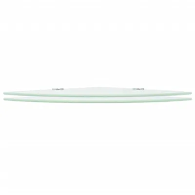 Produktbild von vidaXL Eckregale 2 Stk. mit verchromten Halterungen Glas Weiß 35x35 cm