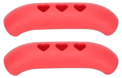 Produktbild von 2 Stück Silikon-Topf-Griff-Hülse, hitzebeständig, verhindert Verbrühungen, isolierte heiße Halter-Abdeckung, Rot