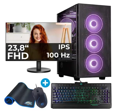 Produktbild von Entry Gaming Komplett-PC AN395 - Ryzen 5 5600X - RTX 3050 - 480 GB NVMe - 16GB RAM - Win11