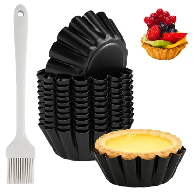Produktbild von 13 Mini-Tartelettformen aus Kohlenstoffstahl
