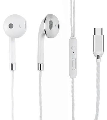 Obrázok produktu pre Slúchadlá MUTTO s dlhým káblom (1,2 m), typ C a s mikrofónom, slúchadlá do uší, veľkosť L