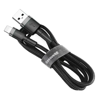 Zdjęcie produktu dla Baseus CALKLF-CG1, 2 m, USB A, Męska, Męska, Szary, Czarny, Prosty