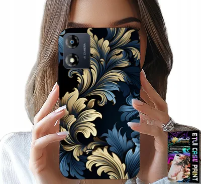 Image de Etui pour Motorola Moto E13 - Elegant Gold Fashionable Patterns Case