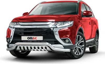 Image de Pare-Buffle Avant Pour Mitsubishi Outlander 2018-2025 en Acier Argent