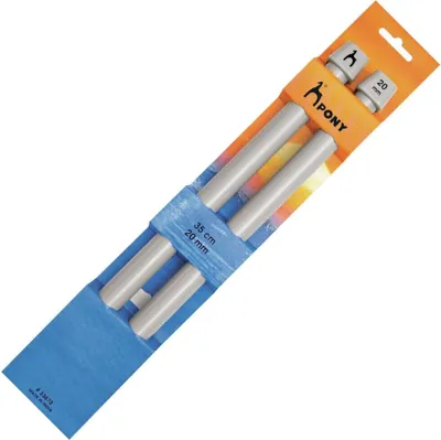 Zdjęcie produktu dla Pony Knitting Needles Klasyczna prosta igła 35 cm 20 mm