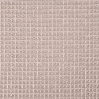 Produktbild von Bekleidungsstoff Meterware Waffelpique Baumwolle uni taupe 1,45m