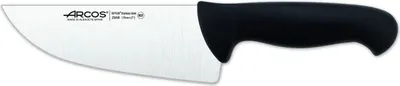 Produktbild von Metzgermesser Arcos Farbe - Prof  295825 Edelstahl Nitrum und mango ergonomische schwarze Polypropylenklinge und 17 cm Klinge, Vitrine