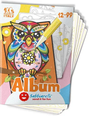 Produktbild von Album mit Fantasietieren | Selbstklebende Folien für Sandbilder