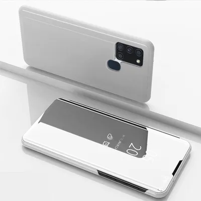 Produktbild von Samsung Galaxy A21s Hülle - Coverup Mirror View Case - Silber