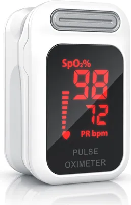 Obrázok produktu pre Pulzný oxymeter Medicinalis Finger - srdcová frekvencia - saturácia SpO2 - batériový displej - prstový pulzný oxymeter - meranie pulzu a saturácie kyslíkom na prste - OLED displej - alarm - ovládanie jedným dotykom