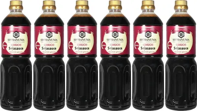 Produktbild von Shibanuma Koikuchi Japanische dunkle Sojasauce 6x1L